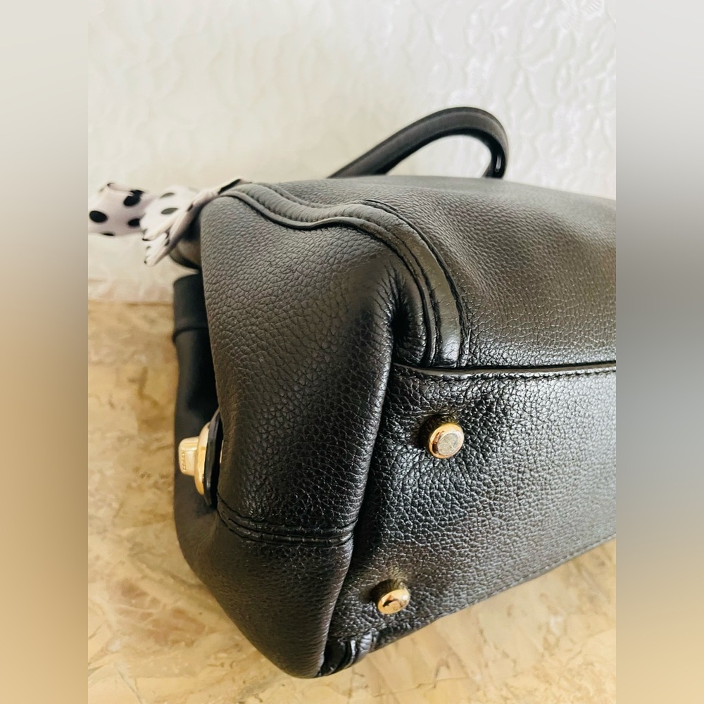 COACH Lexy chain pebble leather black shoulder bag - Picture 8 of 11